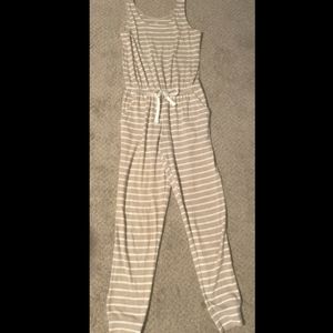 Aerie Cozy Striped Jumpsuit